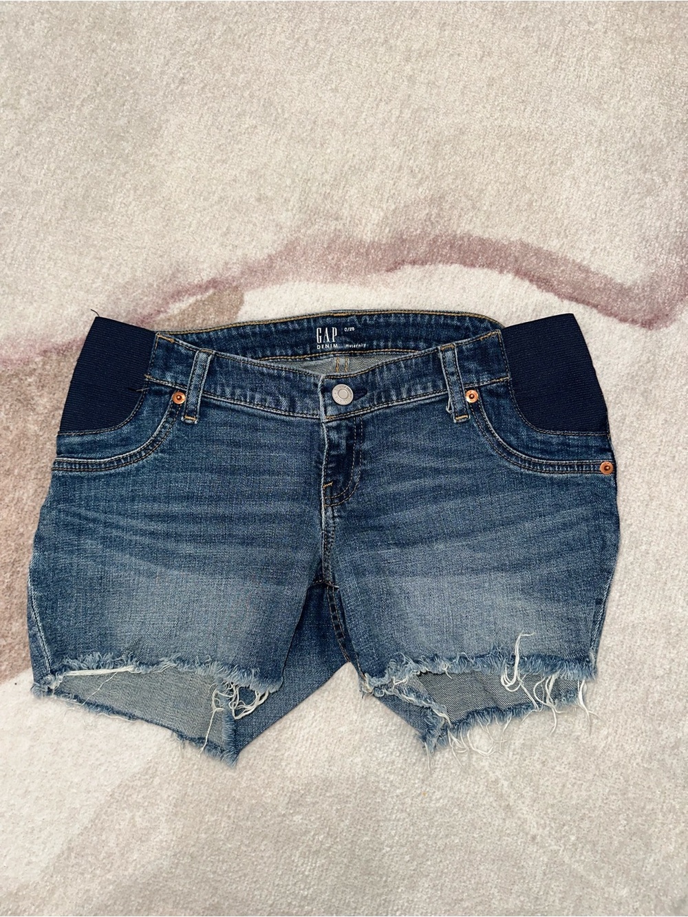 GAP Maternity Shorts with Navy Panels